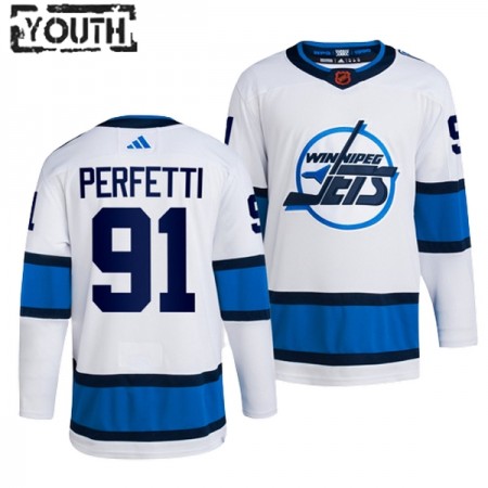 Winnipeg Jets Trikot Cole Perfetti 91 Adidas 2022-23 Weiss Reverse Retro 2.0 Authentic - Kinder